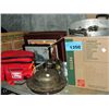 Image 1 : Shelf lot of general household items; silver plate