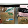 Image 1 : 3 boxes of misc items; kitchen wares, curtains