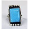 Image 1 : Navajo Sterling Turquoise Ring - Jerry Bahe