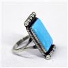 Image 2 : Navajo Sterling Turquoise Ring - Jerry Bahe