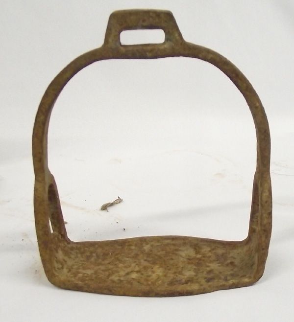 Antique Chinese Iron Stirrups, 6 Pieces