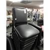 Image 1 : 10 Black Padded Stack Chairs