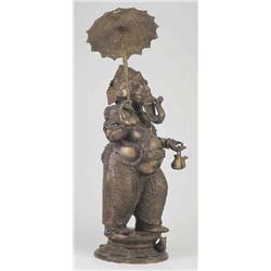 Elephant-headed Shiva with umbrella