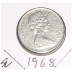 1968 CANADA 5 CENTS *RARE AU HIGH GRADE!! COIN CAME OUT OF AND IS PART OF CANADA COIN COLLECTION!!