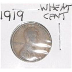 1919 WHEAT CENT *RARE EARLY PENNY!! COIN CAME OUT OF SAFE!!