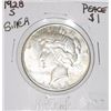 Image 1 : 1928-S PEACE SILVER DOLLAR *RARE KEY DATE EARLY SILVER DOLLAR!! SILVER DOLLAR CAME OUT OF SAFE!!