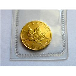 1/20 oz Canadian Fine .9999 Gold Maple Leaf Coin BU