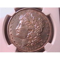 1890-CC Morgan Dollar AU Details NGC
