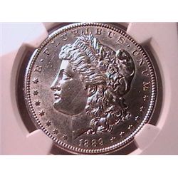 1889-S Morgan Dollar Unc.Clnd NGC