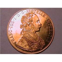 1915 Austrian Gold Four Ducat BU