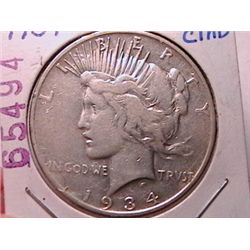 1934-S Peace Dollar F12
