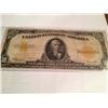 Image 1 : 1922 Gold Certificate $10 Large Size