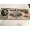 Image 1 : 1917 $2 Dollar Legal Tender Red Seal US Large Size Note Currency