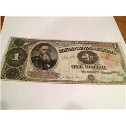 1891 $1 Treasury Note