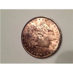 1887 Morgan Dollar MS 63 Color Coin