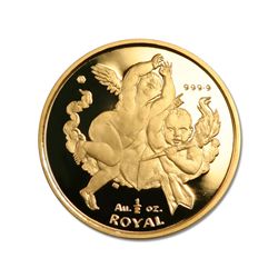 Gibraltar Half Ounce Gold Royal Cherub 2001