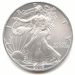 Uncirculated Silver Eagle 2003