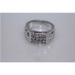 27.9 CTW CZ RING .925 STERLING SILVER