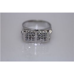 26.4 CTW CZ RING .925 STERLING SILVER