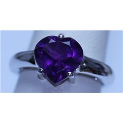 18.00 CTW AMETHYST RING .925 STERLING SILVER