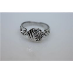 15.6 CTW CZ RING .925 STERLING SILVER