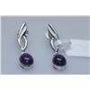 Image 1 : 27.75 CTW AMETHYST EARRING .925 STERLING SILVER