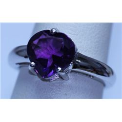 18.15 CTW AMETHYST RING .925 STERLING SILVER