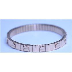 YELLOW STAINLESS STEEL FLEXIBLE BRACELET