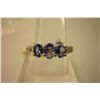 Image 1 : 16.50 ctw Tanzanite and Diamond Ring .925 Sterling Silv