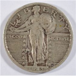 1923 STANDING LIBERTY QUARTER VF