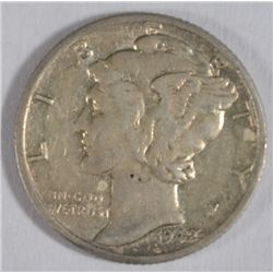 1942/41-D MERCURY DIME AU ORIGINAL!