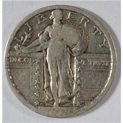 1919-D STANDING LIBERTY QUARTER F-VF KEY