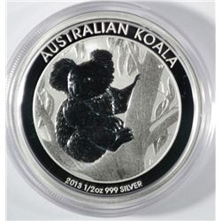 2013 AUSTRALIAN KOALA HALF DOLLAR HALF OUNCE .999 SILVER COIN