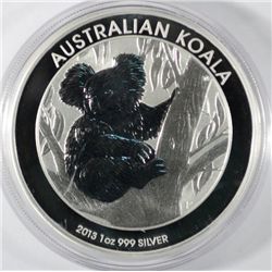 2013 AUSTRALIAN KOALA ONE DOLLAR ONE OUNCE .999 SILVER COIN