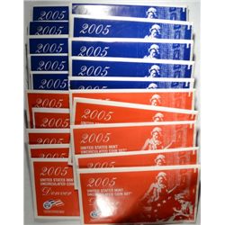 ( 10 ) 2005 UNITED STATES UNCIRCULATED SETS IN NICE ORIGINAL PACKAGING