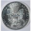 Image 2 : 1999 AMERICAN SILVER EAGLE ONE OUNCE .999 SILVER COIN, NICE BU