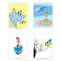 4) Dr Seuss Prints- One Fish Two Fish Cat in the Hat