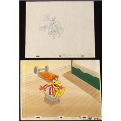 Original Coco Puffs Animation Drawing Cel Background