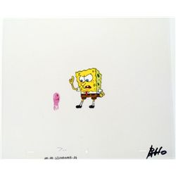 Art Cel Spongebob Animation Listen Closely Original