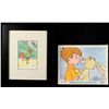 Image 1 : Winnie the Pooh Lobby Card Christopher Robin Framed Cel