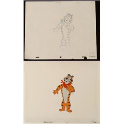 Original Cel Guilty Drawing Tony the Tiger Production