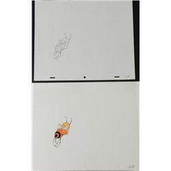 About To Spin Drawing Animation Cheerios Cel Original