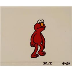 Cel Elmo Animation Art Red Original Looking Down Ground