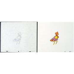 Coco Puffs Cel Catching On Original Animation Drawing