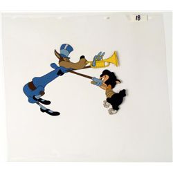 Three Little Pigs Original Cel Animation Favorite Song