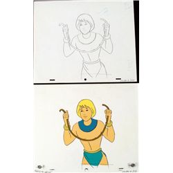 Drawing Herculoids Animation Original Slip-Knot Cel