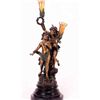 Image 1 : "LOVE SONG" BRONZE SCULPTURE LAMP - A. MOREAU