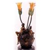 Image 1 : "NUDES ON VASE" BRONZE SCULPTURE LAMP - VILLANIS