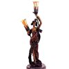 Image 1 : "ROSE GIRL" BRONZE SCULPTURE LAMP - ROCHE