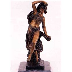 "ARABIAN DANCER" BRONZE SCULPTURE LAMP - BRESSIN